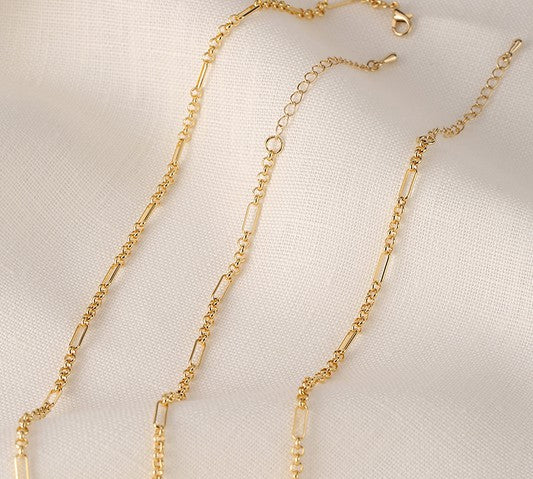 Gold Chain Bracelet and Necklace (Set) - Citrine Collective Co
