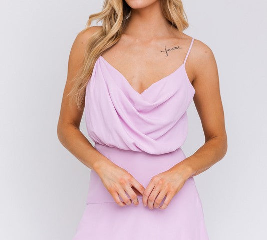 Lilly Lavender Sleeveless Mini Dress - Citrine Collective Co